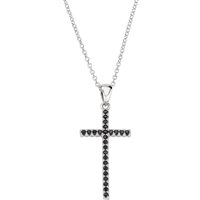 Collana Amen Croci in Argento Zircone CLCRDOBBNZ - CLCRDOBBNZ